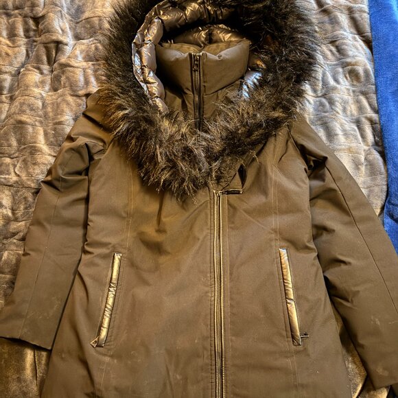 RUDSAK Black with Faux Leather Trim Parka - Picture 8 of 10